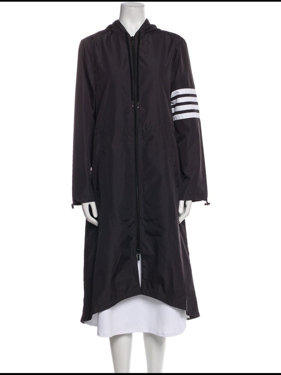 Thom Browne Jackets & Blazers - Thom Browne Black Hooded Windbreaker